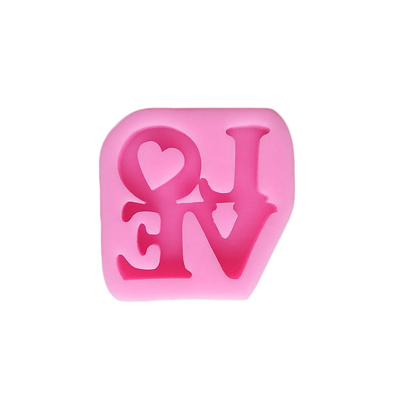 LOVE Letter Shape Liquid Silicone Mold