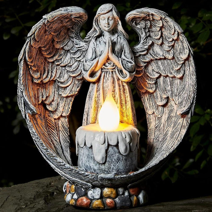 Resin Praying Wings Outdoor Sculptures
