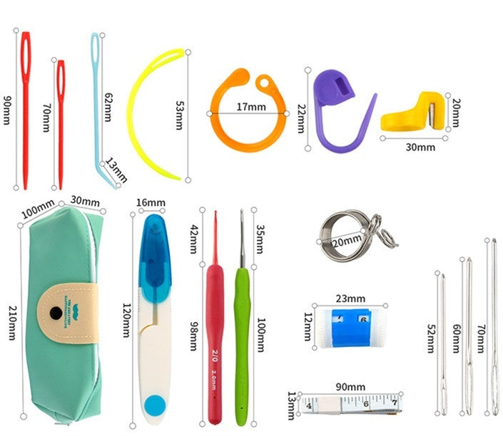 Aluminum Crochet Hook Combination