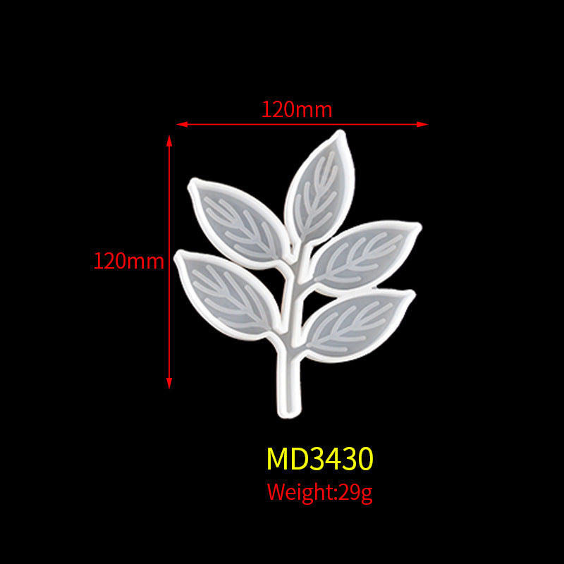 Crystal Silicone Resin Maple Leaf Glue Mold