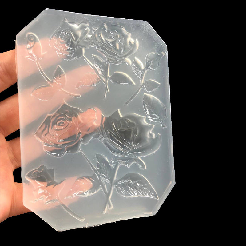 Flower Epoxy UV Glue Clay Silicone Mold