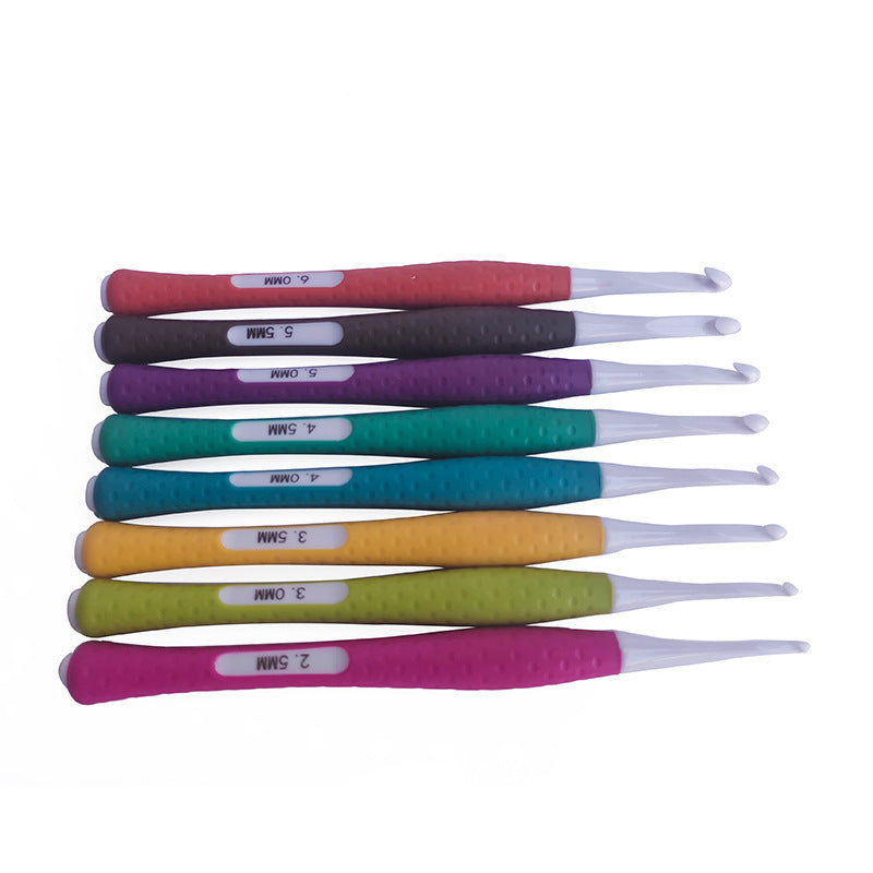 Soft Handle Plastic Crochet Hook Set