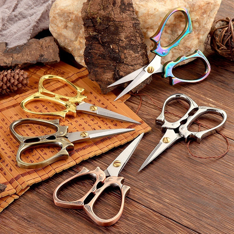 Cross Small Scissors Retro Embroidery Scissors