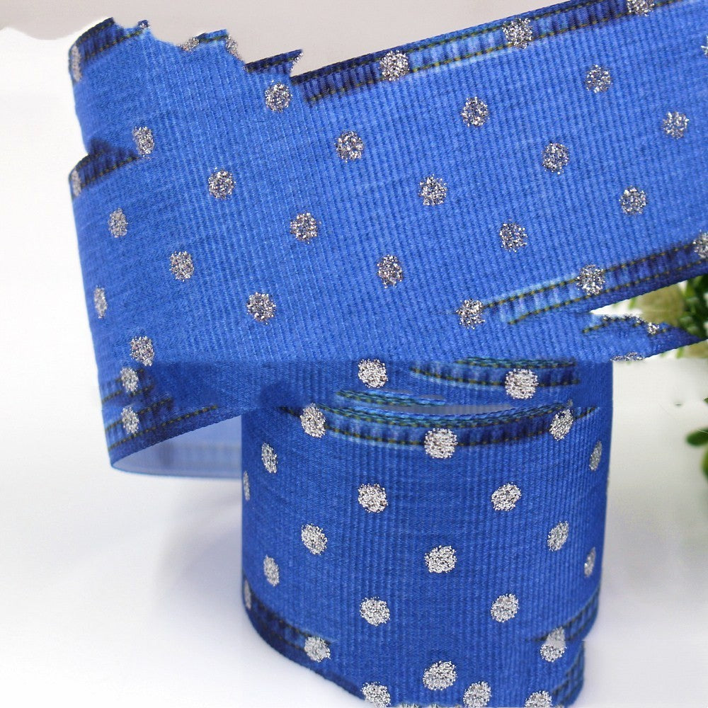 25mm Plaid Laser Silver Thermal Ribbon