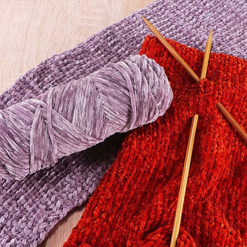 Chenille Gold Velvet Thick Knitting Wool Yarn Ball Scarf Sweater Doll Woven Material Kit