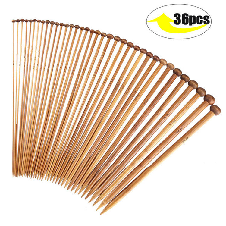36 Wooden Sweater Knitting Needles