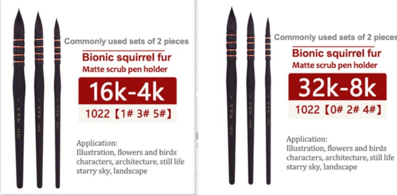 Squirrel Writing Brush Watercolor Paint