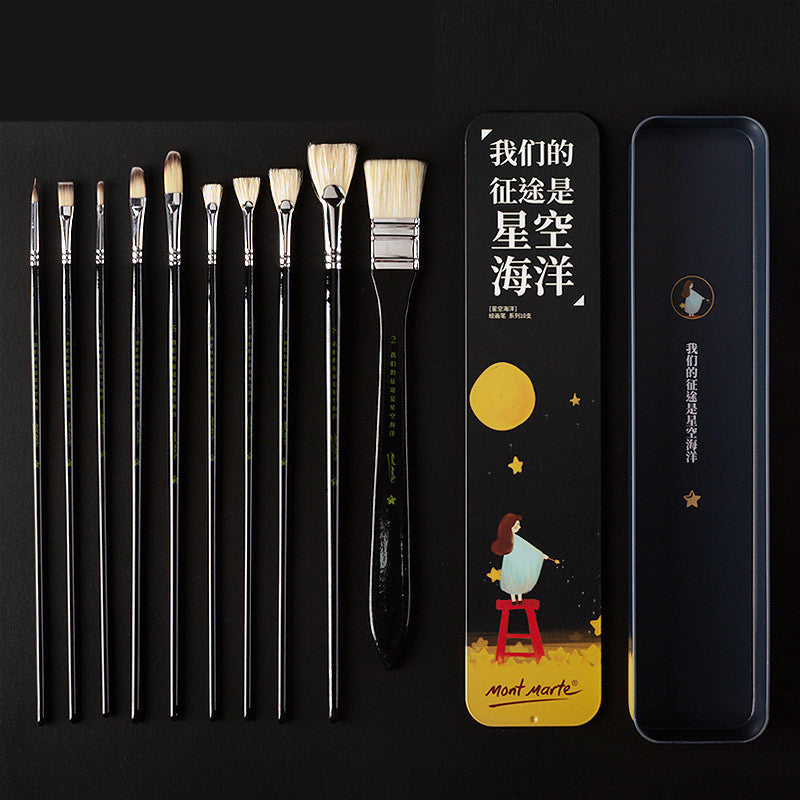 Wolf Hair Bristles Oil Paint Brush