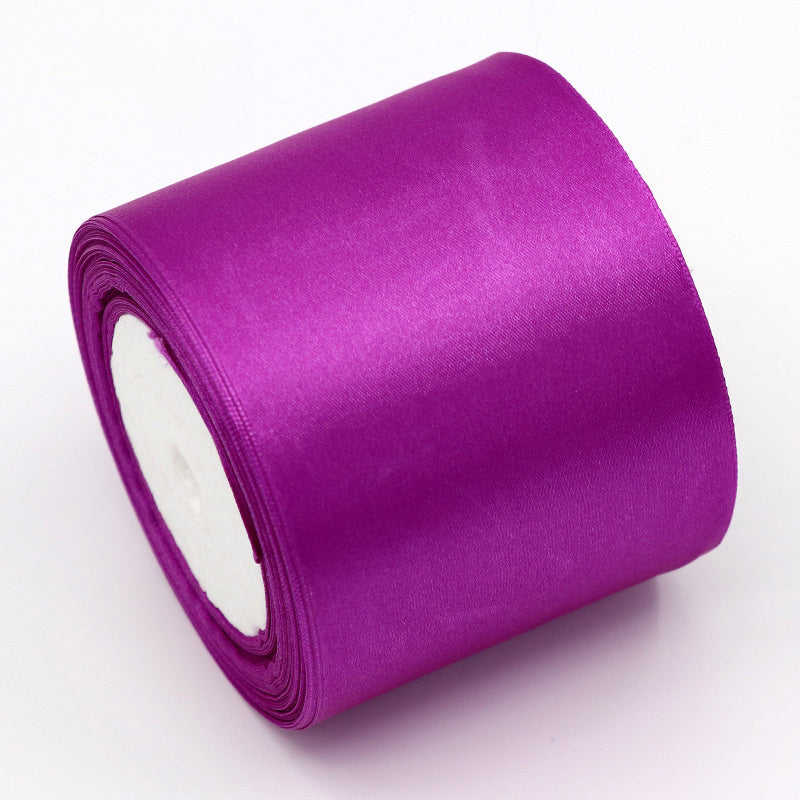 8CM Wide Ribbon Silk Colored Ribbons