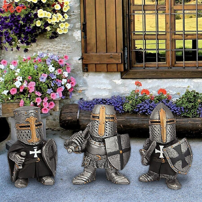 Knight Gnomes Cavalier Paladin Sculptures