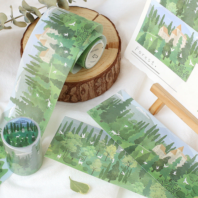 Fantastic Dream Series Masking Washi Tape Flower Forest