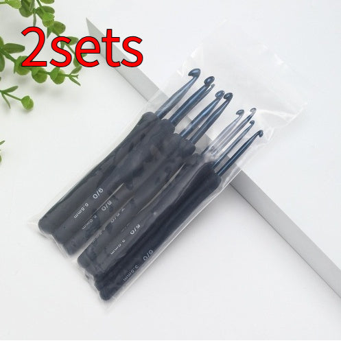 Blue Soft Handle Crochet Hook Set