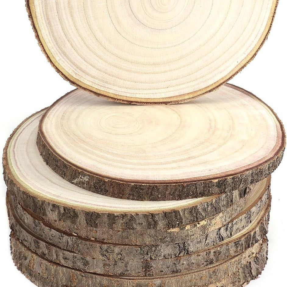 Paulownia Round Diy Hand Painting Material Handmade Raw Wood Sheet