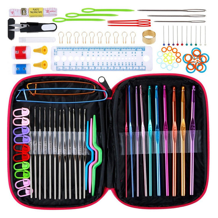 100-piece Woven Tool Crochet Hook Suit