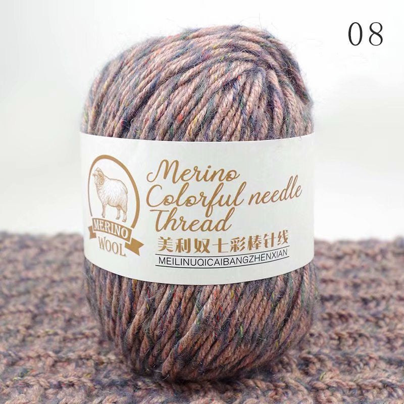 Colorful Stick Wool Knitting Needle