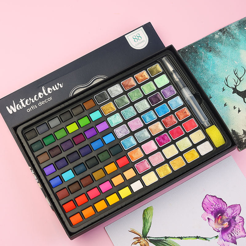 Children's Art Painting Watercolor Painting Boxed Paint