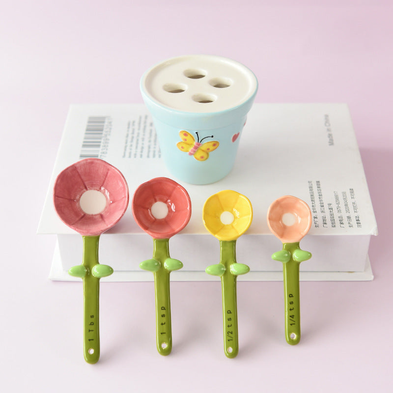 Cute Butterfly Flower Spoon Baking Scale