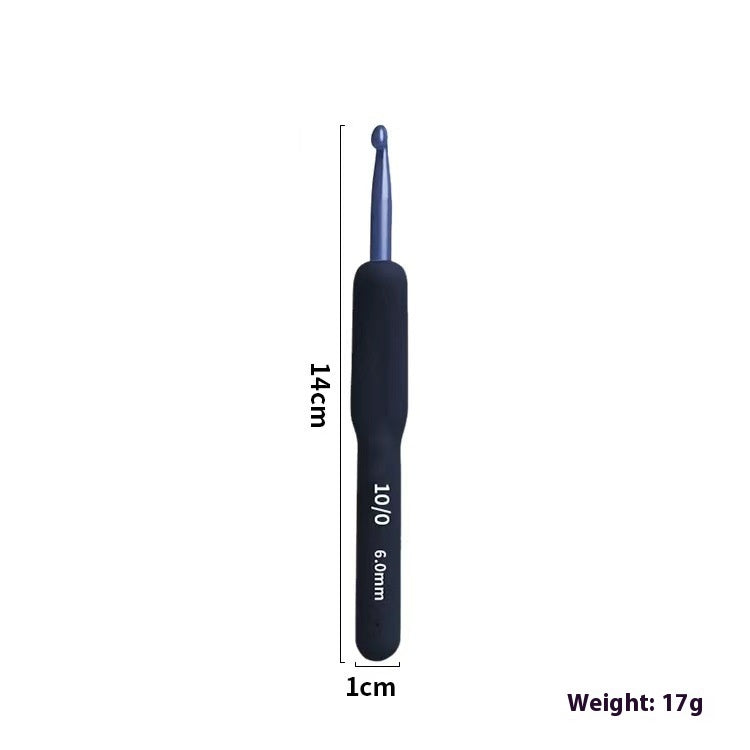 Blue Soft Handle Crochet Hook Set