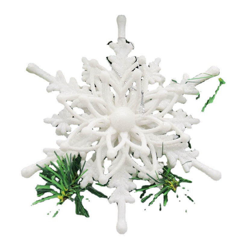 Christmas Ornaments 3D Ice White Snowflakes