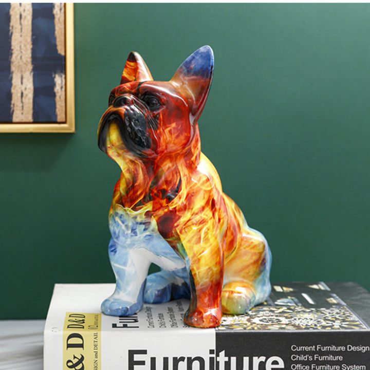 Simulation Bulldog Art Resin Decoration