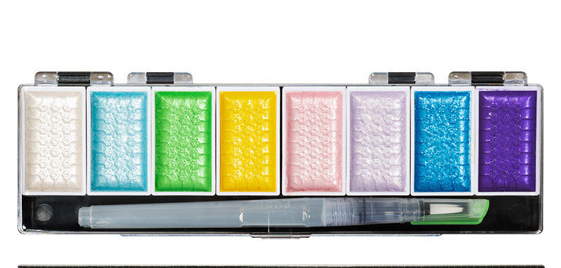 Watercolor Paint Tin Box Nail Art Pearlescent Color