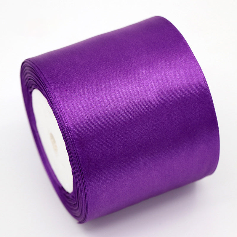 8CM Wide Ribbon Silk Colored Ribbons