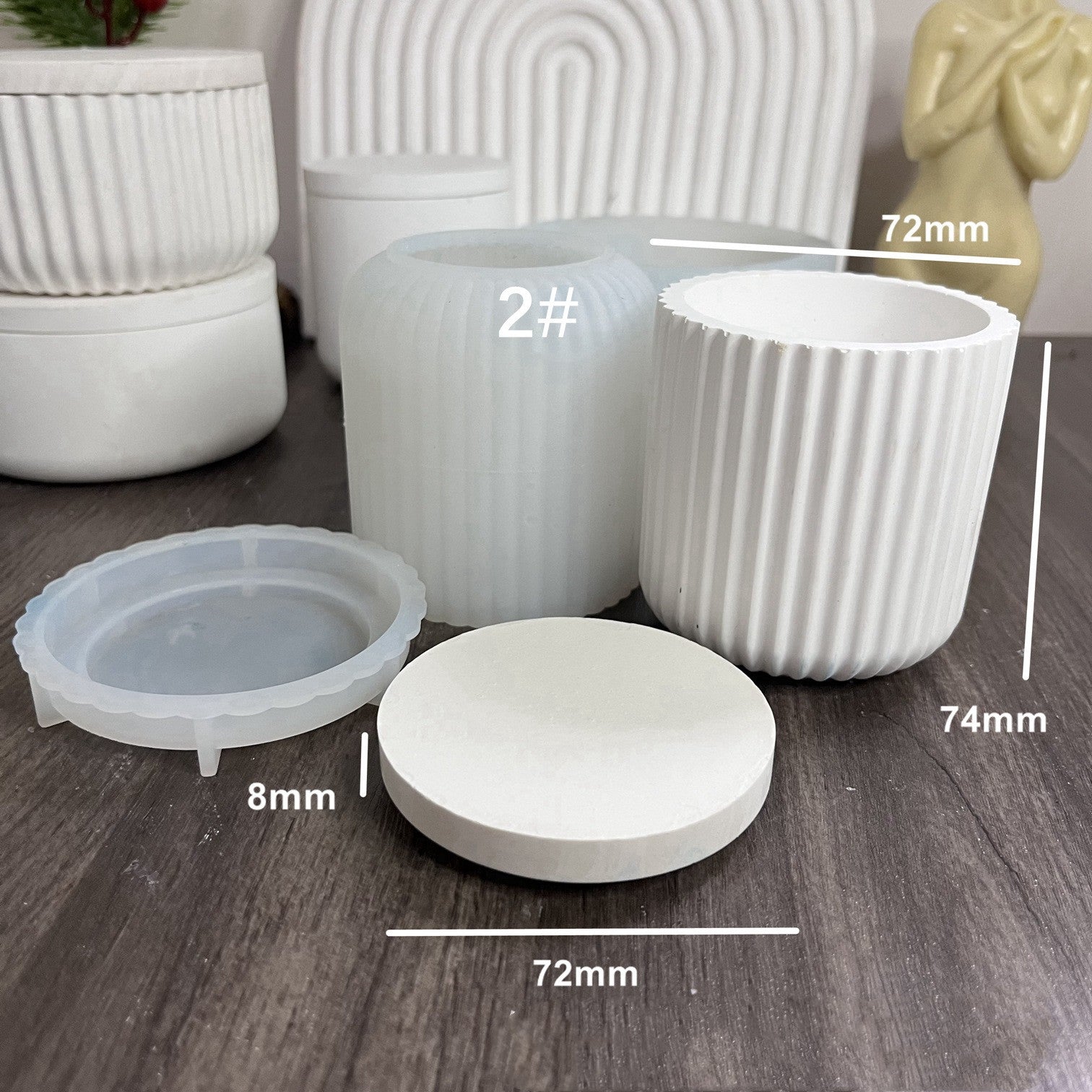 Resin Mirror Bottle Silicone Mold