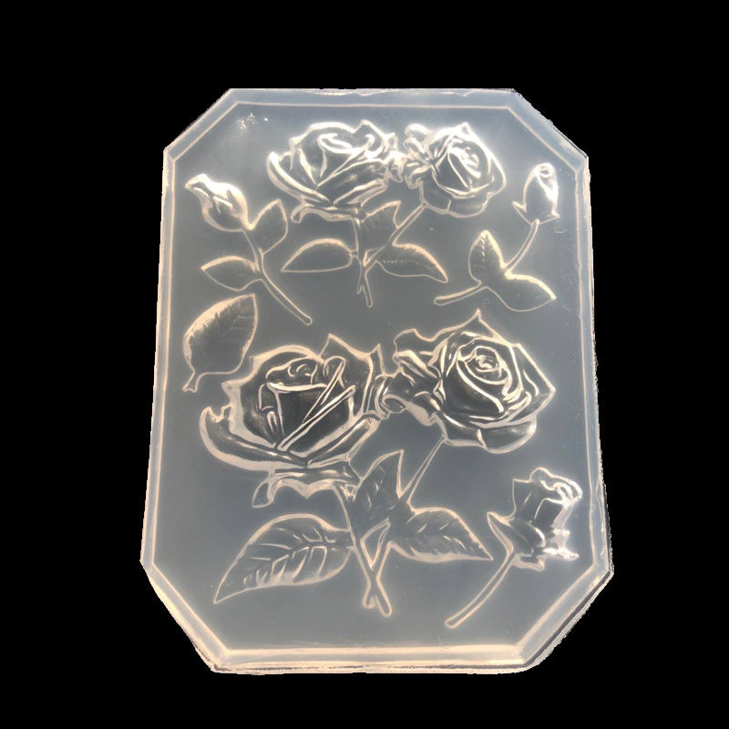 Flower Epoxy UV Glue Clay Silicone Mold