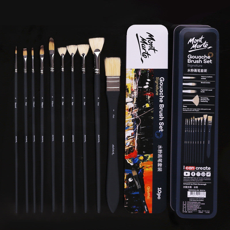 Wolf Hair Bristles Oil Paint Brush