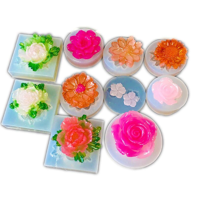 3D Flower Modeling Resin Silicone Mold
