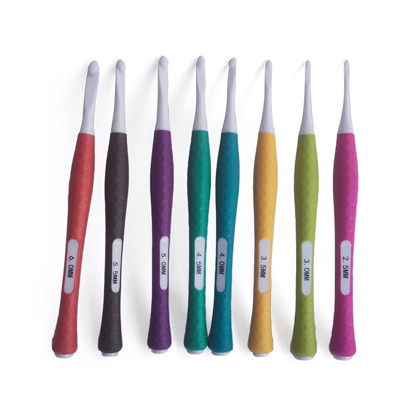 Soft Handle Plastic Crochet Hook Set