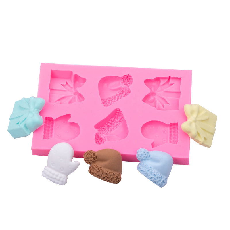 Christmas Fudge Chocolate Mold Gloves