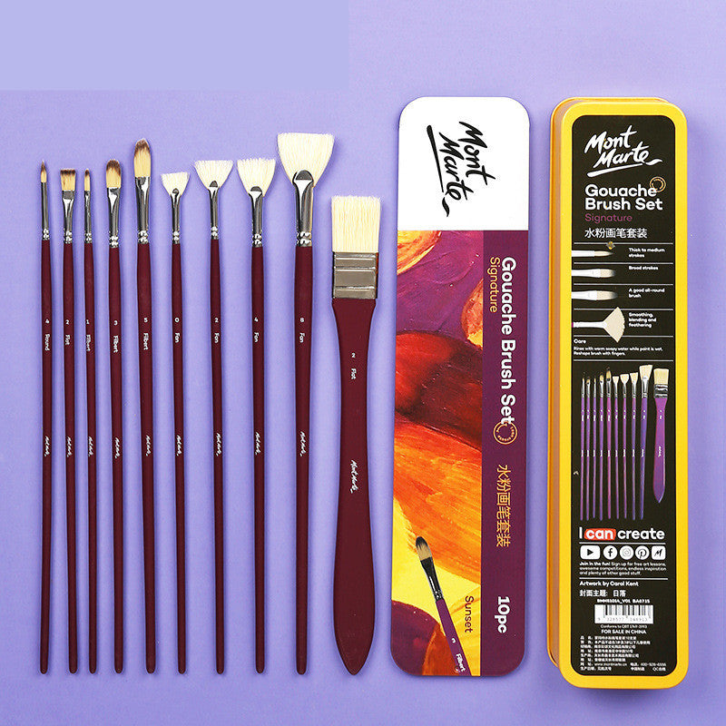 Wolf Hair Bristles Oil Paint Brush
