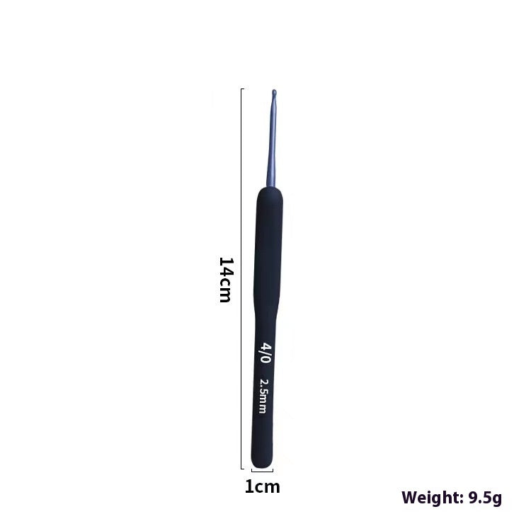 Blue Soft Handle Crochet Hook Set