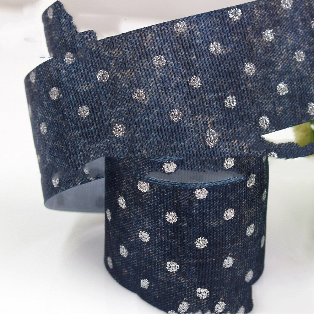 25mm Plaid Laser Silver Thermal Ribbon