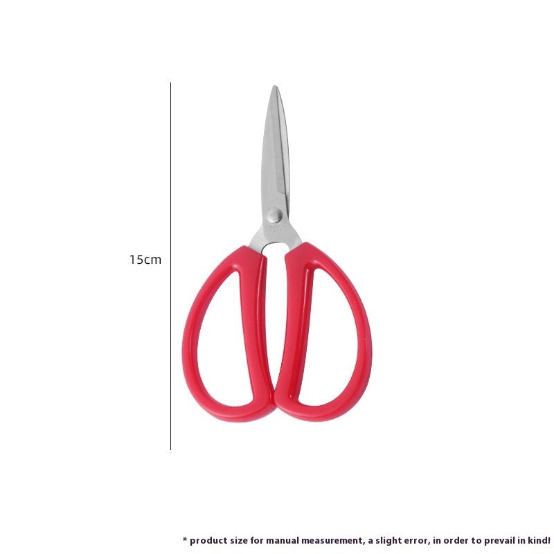 Red Household Scissors Stainless Steel Office Scissors Family Scissors Tailor Cut