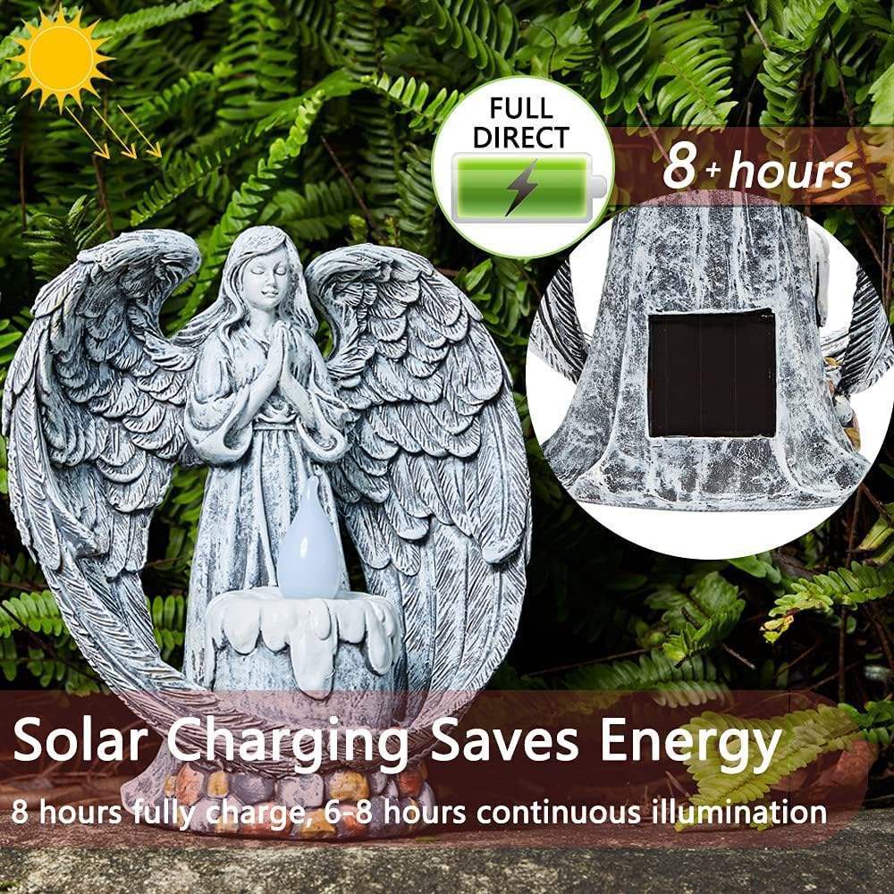 Resin Praying Wings Outdoor Sculptures