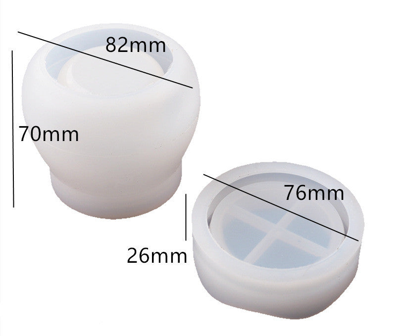 Silicone Pudding Pot Resin Mold